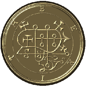 Ламен купить, ламен из серебра, индивидуальный амулет Соломона, печать Соломона, демон, дух, гоэтия, ключ Соломона