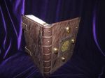 (!Хит продаж!) Гримуар Книга Желаний с обложкой из натуральной кожи, со вставками из полудрагоценных камней, с сигиллами власти