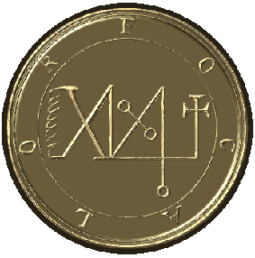 Ламен купить, ламен из серебра, индивидуальный амулет Соломона, печать Соломона, демон, дух, гоэтия, ключ Соломона