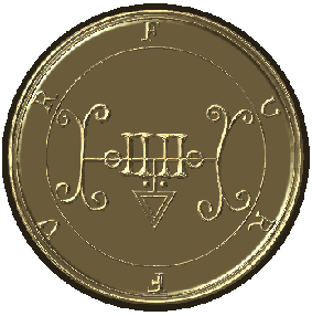 Ламен купить, ламен из серебра, индивидуальный амулет Соломона, печать Соломона, демон, дух, гоэтия, ключ Соломона