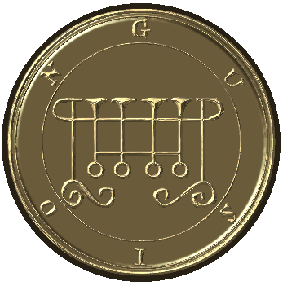 Ламен купить, ламен из серебра, индивидуальный амулет Соломона, печать Соломона, демон, дух, гоэтия, ключ Соломона