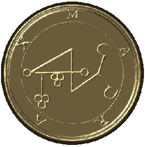 Ламен купить, ламен из серебра, индивидуальный амулет Соломона, печать Соломона, демон, дух, гоэтия, ключ Соломона