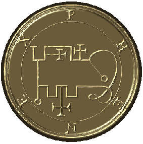 Ламен купить, ламен из серебра, индивидуальный амулет Соломона, печать Соломона, демон, дух, гоэтия, ключ Соломона