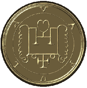 Ламен купить, ламен из серебра, индивидуальный амулет Соломона, печать Соломона, демон, дух, гоэтия, ключ Соломона