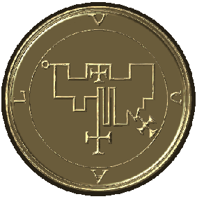 Ламен купить, ламен из серебра, индивидуальный амулет Соломона, печать Соломона, демон, дух, гоэтия, ключ Соломона