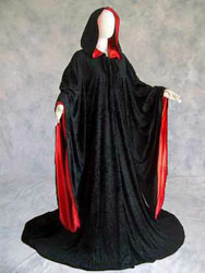 Мантия черная с красным подкладом