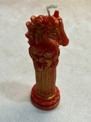 Свеча талисман 2026, огненная лошадь,талисман процветания и защиты,Амулет Некрономикона, магическая свеча, купить свету мага Балтазара