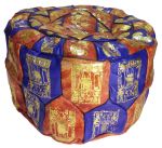 (Новинка) Ритуальный пуфик из натуральной кожи