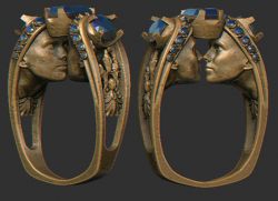 Кольцо Близнецы, купить, изготовить на заказ, эксклюзив, хиты продаж, скидки, подарки, распродажа амулетов, талисманов, магических колец