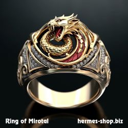 Кольцо Мироталя (Ring of Mirotal), Амулет Дракона, год дракона, 2024 год дракона, амулет дракона, предметы силы, кольцо дракона, артефакт, оберег